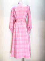 ボーダー柄ワンピース(ライトピンクxピンク&ブルー&パープル)