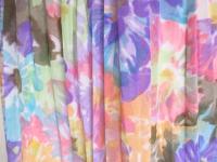 花柄ワンピース(ピンク&ライトブルー&パープル&イエロー&ブラウン)