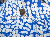 花柄ワンピース(スカイブルーxホワイト)