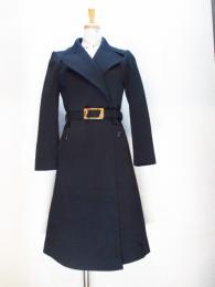 レトロ無地コート(ブラック)