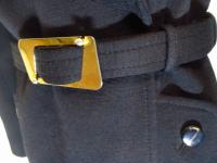 レトロ無地コート(ブラック)