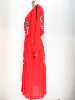 キリン柄ワンピース(レッド)